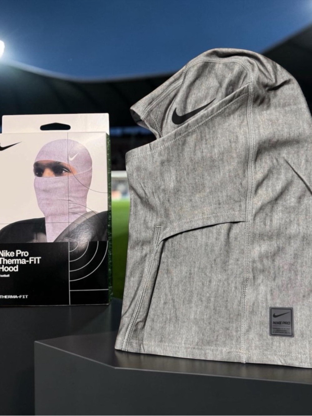 Nike Pro Therma-FIT Hood – Grey 🔥